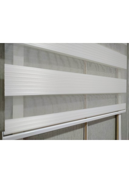 Düz Geniş Piliseli Krem Zebra Perde & Stor Perde fiyatları