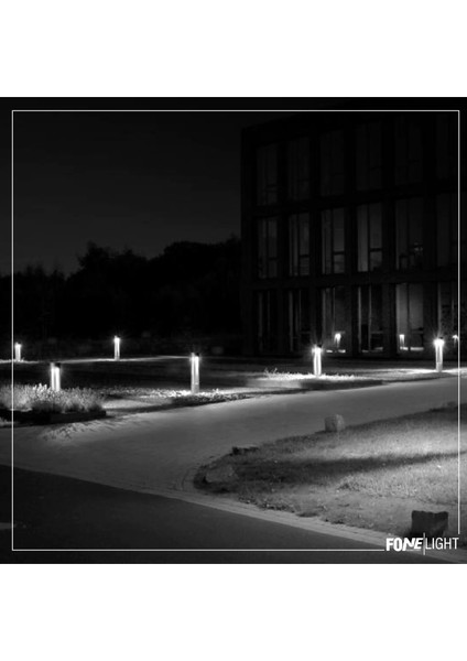 Fonelight Bahçe Çim Peyzaj Bollard 3000K LED Aydınlatma AKA060 75CM Antrasit