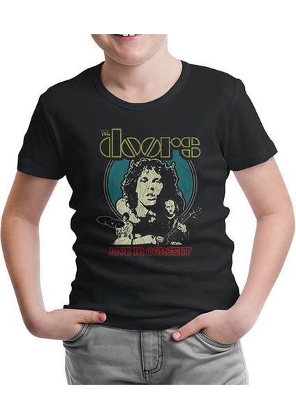 Lordd T-Shirt Lorddd T-Shirt T-Shirt The Doors Siyah Çocuk Tshirt