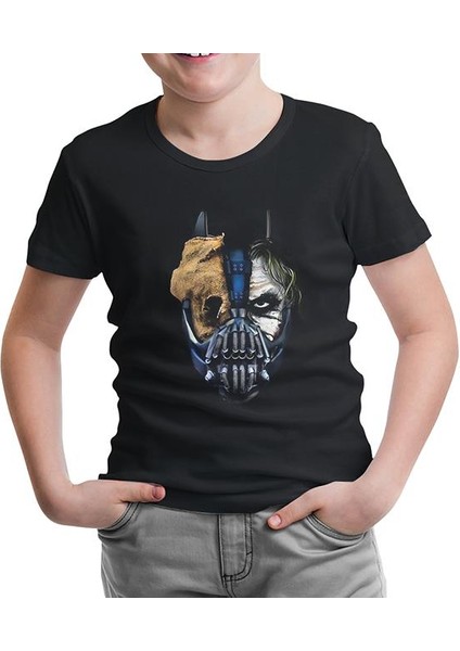 Lordd T-Shirt Lorddd T-Shirt T-Shirt Joker Triology Siyah Çocuk Tshirt
