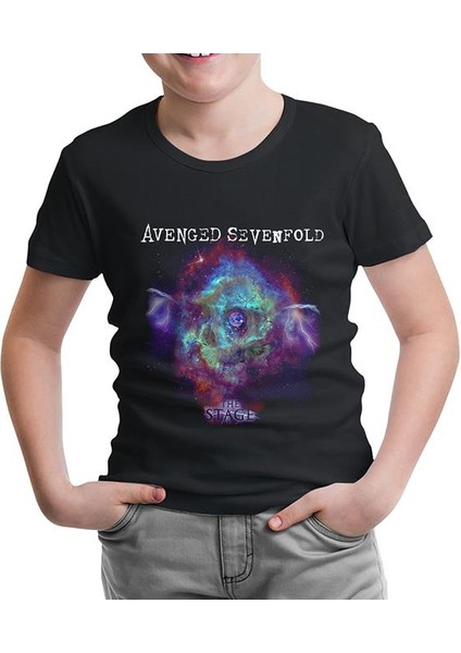 Lordd T-Shirt Lorddd T-Shirt T-Shirt Avenged Sevenfold - Stage Stardust Siyah Çocuk Tshirt