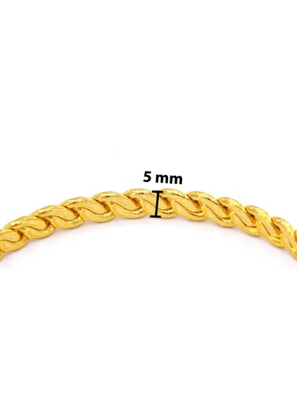 Altın Kaplama 3lü Adana Burması Bilezik (Içi Düz) 5 mm fırsatları