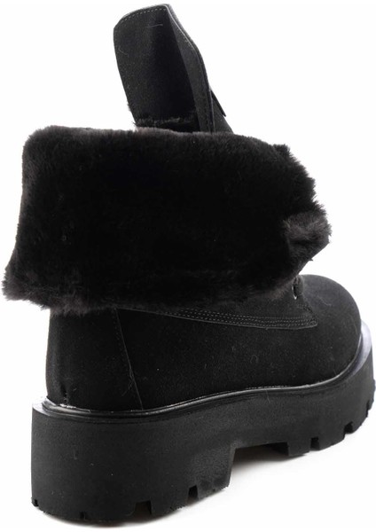 Siyah Süet Kadın Bot & Bootie K026780206