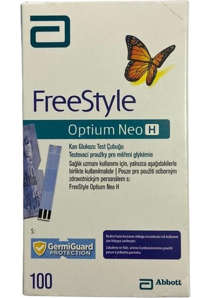 Freestyle Optium Neo H Kan Test Strip Çubuğu (Şeker Sribi)