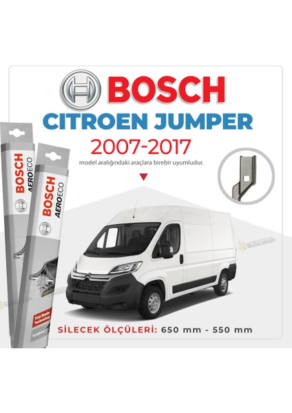 Citroen Jumper Muz Silecek Takımı (2007-2017) Bosch Aeroeco
