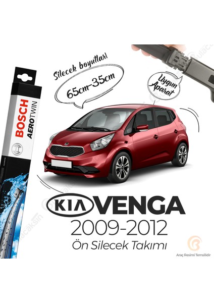 Kia Venga Muz Silecek Takımı (2009-2012) Bosch Aerotwin