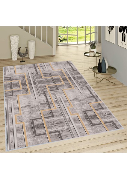Dijital Baskı Yıkanabilir Kaymaz Taban Salon Halısı Rvg1656