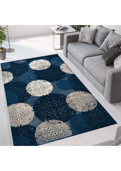 Dijital Baskı Yıkanabilir Kaymaz Taban Salon Halısı Rvg1657