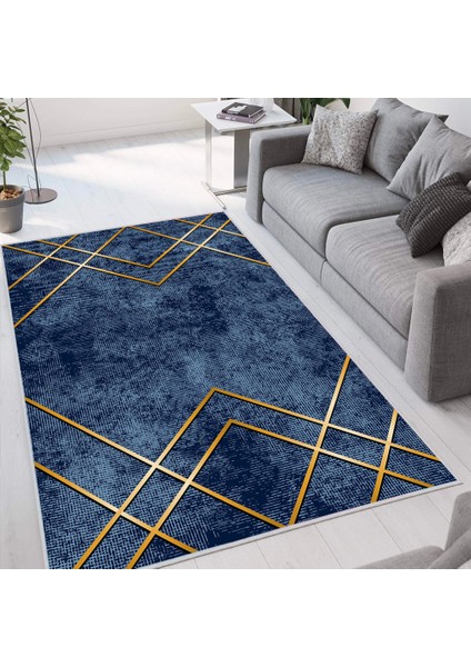 Dijital Baskı Yıkanabilir Kaymaz Taban Salon Halısı Rvg1665