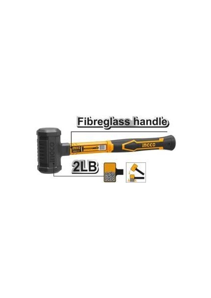 Endüstriyel Fiberglass Saplı Tokmak 2lb
