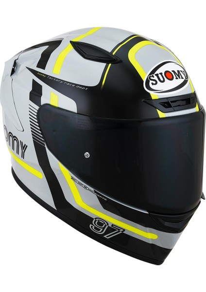Track-1 Kask Nınety Seven Grey-Yellow