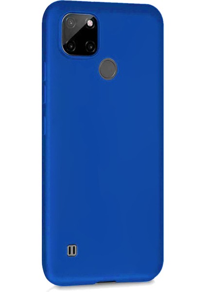 Matte Silicone Realme C21Y Kılıf Mavi