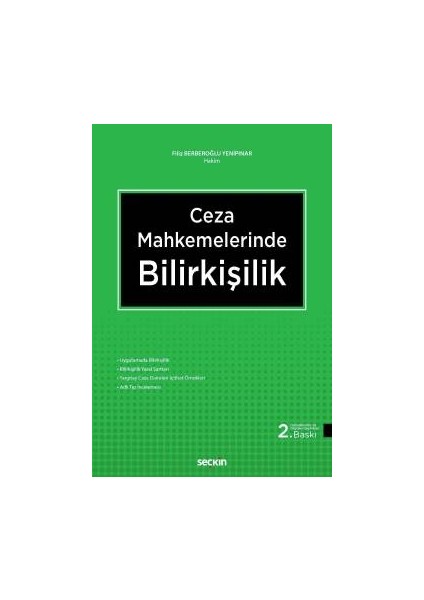 Ceza Mahkemelerinde Bilirkişilik - Filiz Berberoğlu Yenipınar