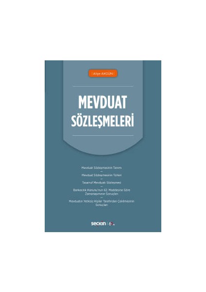 Mevduat Sözleşmeleri - Aliye Akgün