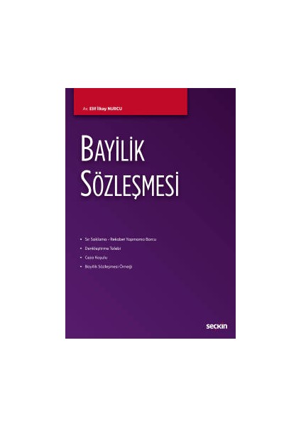 Bayilik Sözleşmesi - Elif İlkay Nurcu