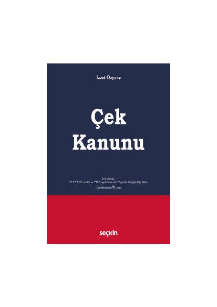 Çek Kanunu - İzzet Özgenç