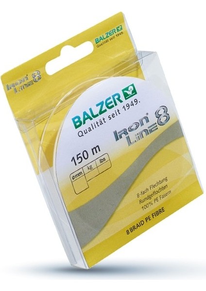 Fish Master Balzer Iron Line 8 Kat Sarı 150MT