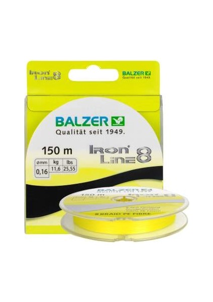 Fish Master Balzer Iron Line 8 Kat Sarı 150MT