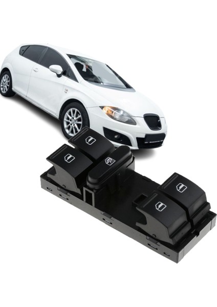 Seat Leon Sol Dörtlü Cam Düğmesi Anahtarı 2006--2012