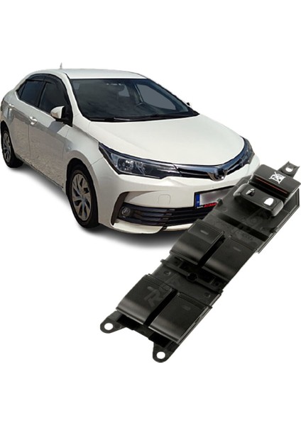 Toyota Corolla Sol Dörtlü Cam Düğmesi 2014--2017