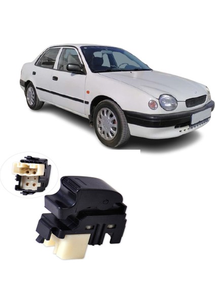 Toyota Corolla Tekli Cam Düğmesi Anahtarı 1997--2001