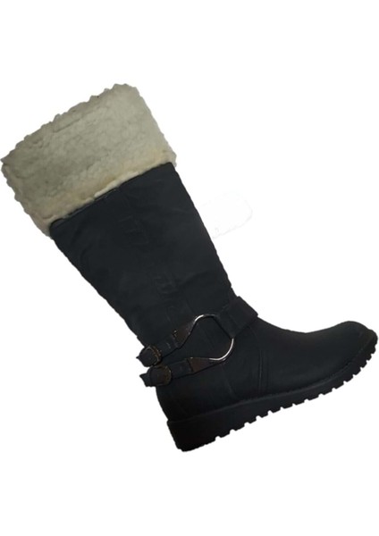 Kadın Nubuk Bot 56330 - Siyah - 38 modelleri