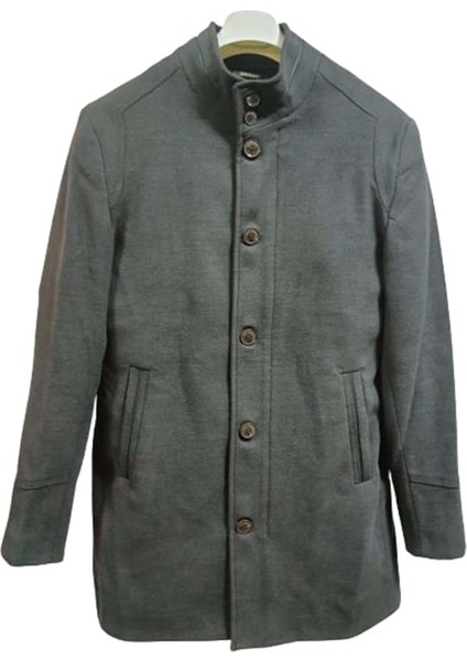 Erkek Clasic Kaşe Kaban 178 - 178 - Kahverengi - 56