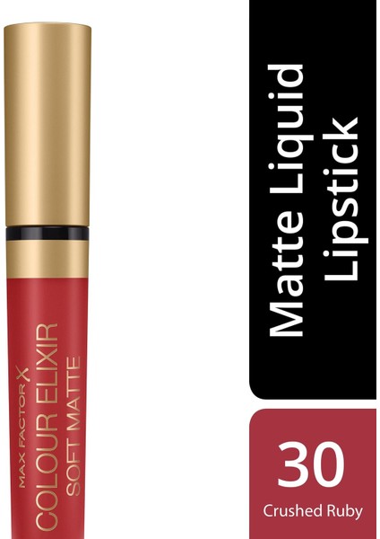 Likit Mat Ruj - Color Elixir Matte Liquid Lipstick 030 Crushed Ruby