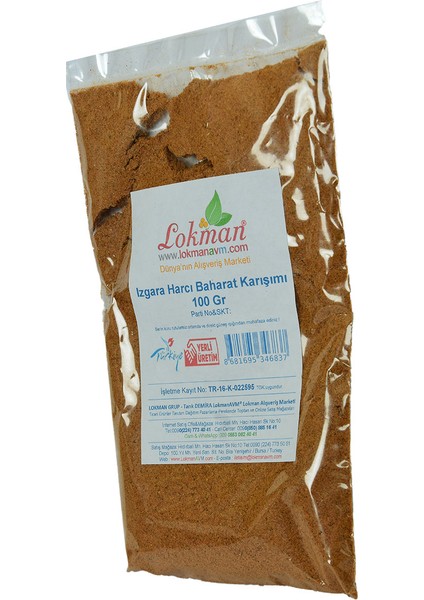 Izgara Harcı Baharat Karışımı 100 gr Paket