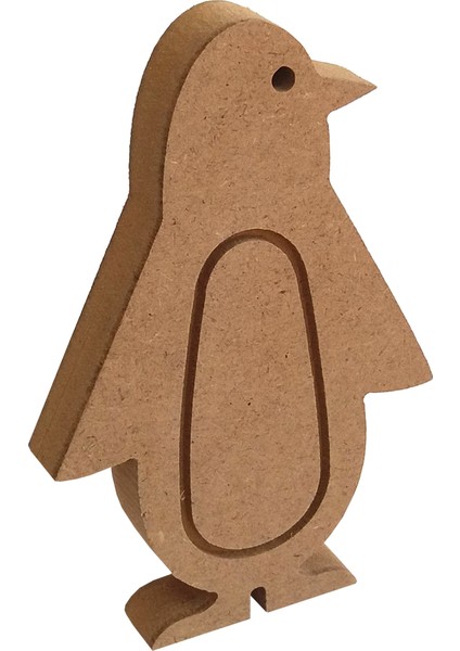 30 cm 18 mm Penguen. Dik Durabilir.boyanabilir Ham Ahşap Obje.ahşap Boyama Ürünü.ahşap Hayvan Figürü Hobi Boyama
