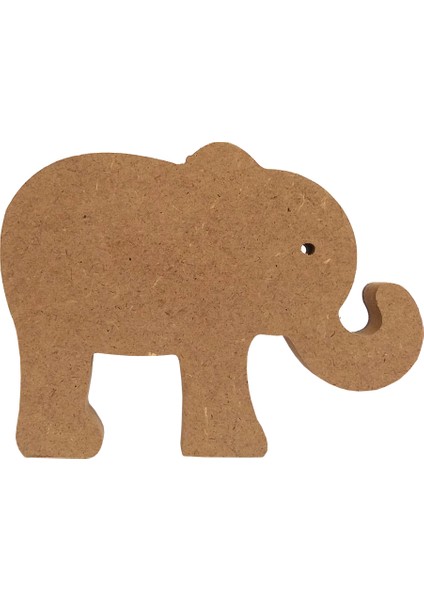 25 cm 18 mm Ahşap Fil Figürü.dik Durabilir.boyanabilir Ham Ahşap Obje.ahşap Boyama Ürünü.ahşap Hayvan Figürü Hobi Boyama