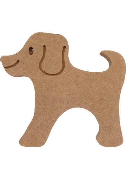 25 cm 18 mm Sevimli Köpek.dik Durabilir.boyanabilir Ham Ahşap Obje.ahşap Boyama Ürünü.ahşap Hayvan Figürü Hobi Boyama