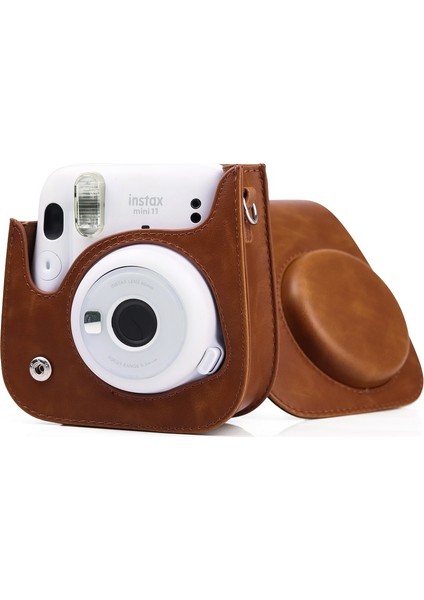 Fujifilm Instax Mini 12 Uyumlu Çanta ve Albüm 96 Fotoğraf Kapasiteli Kahverengi