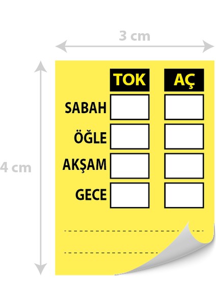 Eczane Etiketi - 550 Adet