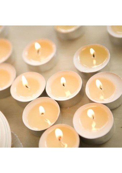 Kokusuz Küçük Renkli Mum 16 Lı Tealight Mum Dekoratif Mum