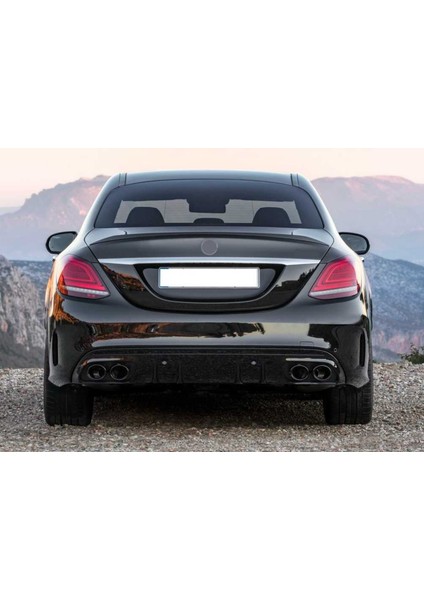 Mercedes W205 C43 Difüzör & Egzoz Seti Amg Sedan Siyah Egzoz indirimleri