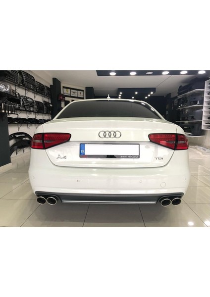 Audi A4 B8 Facelift 2012-2015 Plastik S4 Difüzör