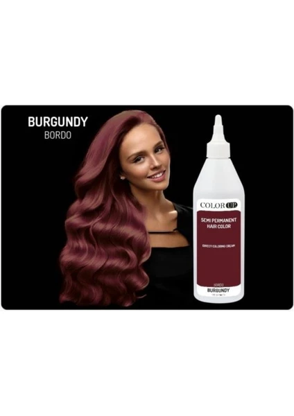 Color Up Geçici Saç Boyası 236ml. | Bordo