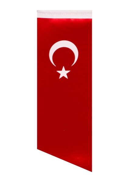 Yan Kesim Türk Masa Bayrağı (Direksiz) 8,5X25 cm
