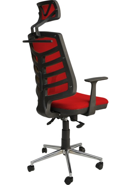 Piramit Krom Fileli Ofis Büro Öğrenci Çalışma Koltuğu - Sandalyesi fırsatları