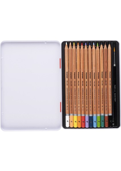 Expression Aquarelle Kuru-Sulu Boya Kalem Seti 12 Renk Metal Kutu modelleri