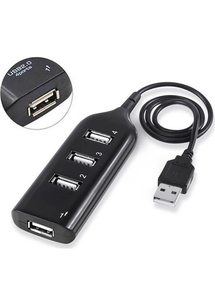 K-552 4 Port Çoklayıcı Hub USB 2.0 Çoklama Pc Laptop USB Çoğaltıcı