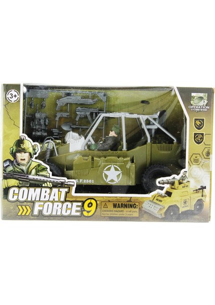 Combat Force Figür ve Askeri Buggy