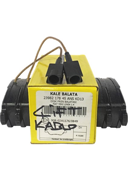 Ön Fren Balatası Fiat 500 Linea Punto Panda / Peugeot Bipper / Citroen Nemo / Alfa Romeo Mito Uyumlu 23982 178 45 Ans KD13 Oem 77365465 77365543 77366134 indirimleri