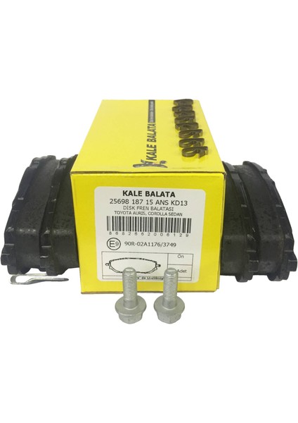 Ön Fren Balatası Toyota Auris Corolla Uyumlu 25698 187 15 Ans KD13 Oem 0446502390 446502390 446502391 indirimleri