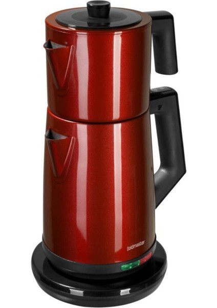 Demlen Çay Makinesi & Su Isıtıcı - Kırmızı