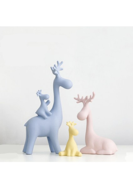 Dekorasyon Geyikleri Biblo Seti