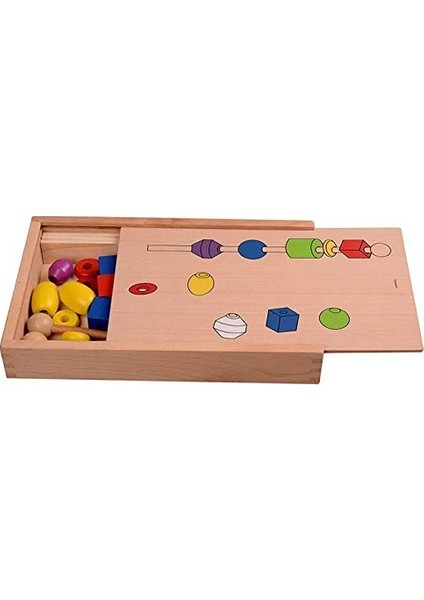 Circle Toys Ahşap Line Up Intellectual Beads Box