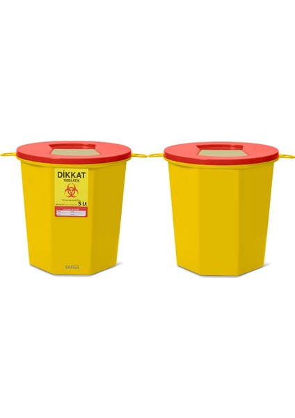 Tıbbi Atık Kovası – 10 Adet -1,3 Litre - 5 Litre - 10 Litre Seçenekli