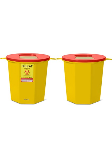 Tıbbi Atık Kovası – 25 Adet -1,3 Litre - 5 Litre - 10 Litre Seçenekli